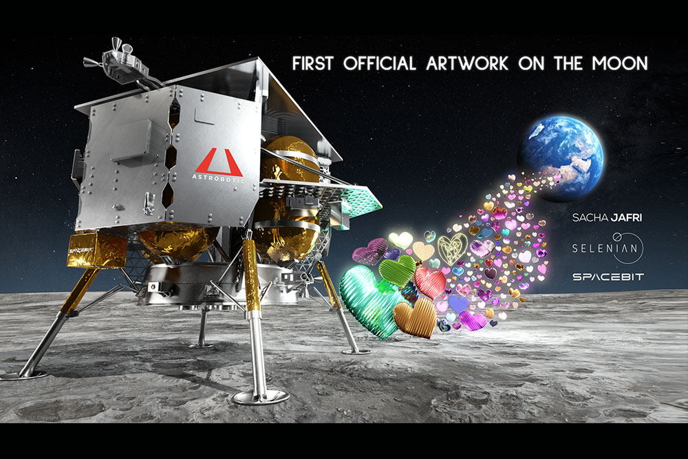 Sacha Jafri Rockets First Official Artwork To The Moon
