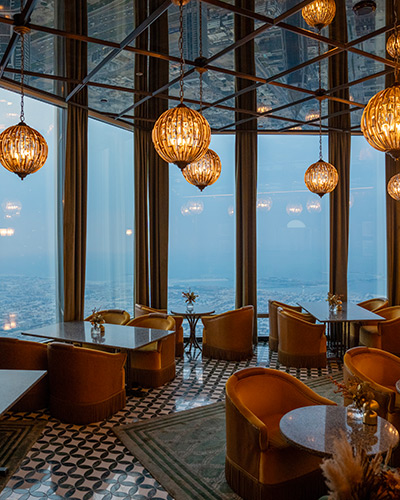 Sky High Romance Above The City Lights At At.Mosphere Burj Khalifa
